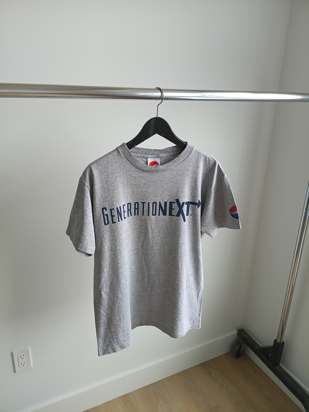 VTG 90s Pepsi Generation Next Grey Promo Tee M Single Stitch